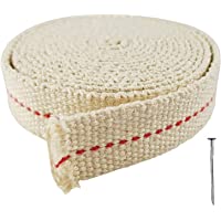 CZ Store Mechas para Lámparas de Aceite -longitud 2m|Ancho 20mm|✮GARANTÍA DE POR VIDA✮- Cuerda de Algodón para Linternas…